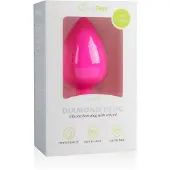 EasyToys Diamond - analplugg med vit sten (stor, rosa)