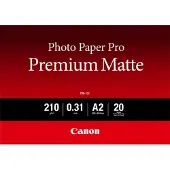 Canon A2 210g PM-101 fotopapper | Premium Matte | 20 ark