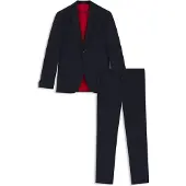 HUGO för män. 50540141 Kostym Arti-Hesten marin (102), Casual, Parti, Klassisk, Polyester, Marino