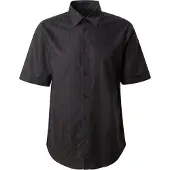 Armani Exchange för män. XM001935AF16631UC001 Jacquardskjorta svart (S), Casual, Bomull, Kort ärm