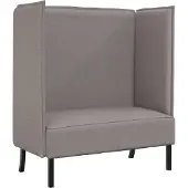 vidaXL Hög Ryggsoffa 101cm Taupe tyg