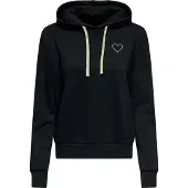 ONLY Sweatshirt 'ONLNoli' guldgul / svart