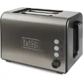 Black & Decker BLACK+DECKER Toaster 2-Slice Brushed