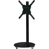 Sinox beslag Sinox StandView TV-golvstativ med hjul och vridbar topp. 26-65. Mattsvart, 66 cm (26), 165,1 cm (65), 200 x 200 mm, 400 x 400 mm, 90°, Svart