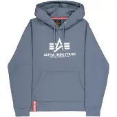 Alpha industries Sweatshirt mörkgrå / vit
