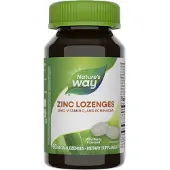 Nature'S Way , Zink med Vitamin C & Echinacea, Vilda bär, 60 Veganska lozengor