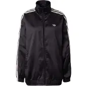 Adidas Originals Satin Firebird Ruffle 3 Stripes Sweatshirt Med Dragkedja