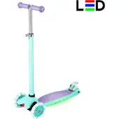 Nils Fun sparkcykel för barn med LED-ljus HLB1310 lila