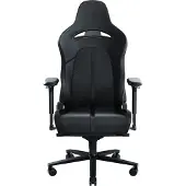 Razer Enki - Stol - armstöd - T-formad - lutning - svängtapp - gjutet polyuretanskum med hög densitet, EPU (elastomerpolyuretan), stålram, aluminiumbas - svart, grön
