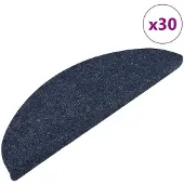 vidaXL Trappmattor självhäftande 30 st blå 56x17x3 cm