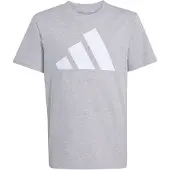 Adidas Funktionstopp 'Essential' gråmelerad / vit