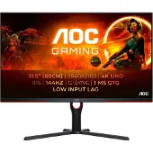 AOC G3 U32G3X/BK, 80 cm (31.5), 3840 x 2160 pixlar, 4K Ultra HD, LED, 1 ms, Svart, Röd