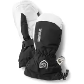 Hestra Army Leather Heli Ski Mittens Kids Black