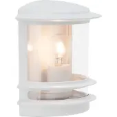 Brilliant Vägglampa utomhus HOLLYWOOD, Vitt / opal, Aluminium / grå / zink, Modern, Utomhusvägglampa