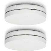 Alecto Design brandvarnare med 10 års batteri 2-pack Vit