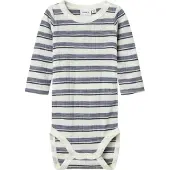 Name it Body l/ä - Ull - Rib - Noos - NbmWang - Folkstone Grå/Sv - - 56 - Body L/Ä