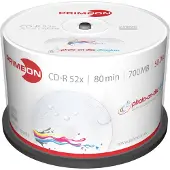 Primeon 2761109 CD-R 80 700 MB 50 st Spindel Skrivbar, Högglansig yta, Vattentät, Kladdfritt