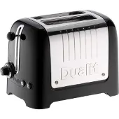 Dualit Lite 26225 - Brödrost - elektrisk - 2 skiva - högblankt svart