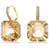 Swarovski Vattendroppe Design Lycklig Kristallörhängen Damörhängen Brun 5725744 Box (Random Color)