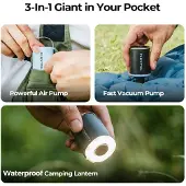 Usorteret Flextail Tiny Pump 2X 3-i-1 portabel pump (svart)