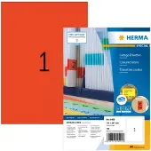 Herma Permanenta etiketter A4 | 210 x 297mm | 4402 | röd | 100st