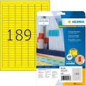 Herma Etiketter 25,4 x 10mm | gul | 4243 | 3.780st