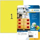 Herma Special - Papper - matt - permanent självhäftande - självlysande gul - A4 (210 x 297 mm) 20 etikett (er) fluorescerande etiketter