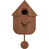 Karlsson Modern Cuckoo väggklocka dark wood print KA5964DW