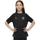 Puma Manchester City Tränings T-Shirt - Svart/Silver Barn, storlek 152 cm