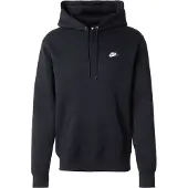 Nike Luvtröja Club - Svart/Vit, storlek X-Small