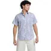GUESS Skjortor med korta ärmar SS REG PKT COLLAR SHIRT man - Blå - EU L
