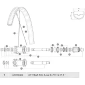 Mavic E-xa Elite 19 Bakfälg
