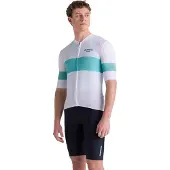 Santini Bianchi Milano Race 2025 Korta ärmar Cykeltröja