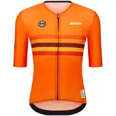 Santini Uci World Champion Netherlands 2025 Korta ärmar Cykeltröja