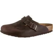Birkenstock - Sandaler och flip-flops - Boston Oiled Leather Regular Habana för Unisex - Storlek 41 - Brun