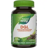 Nature'S Way , DGL, Lakrits, 100 Smältbara Tabletter