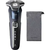 Philips SHAVER Series 5000 S5885/25 Elektrisk rakapparat för våt- och torrakning, Roterande rakhuvud, Blå, SteelPrecision blades, LED, SH71, 2 År