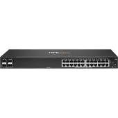 HP HPE Aruba 6000 24G 4SFP Switch - Switch - L3 - Administrerad - 24 x 10/100/1000 + 4 x Gigabit SFP - sida till sida luftflöde - rackmonterbar - Växelström 100 - 127 V/200 - 240 V