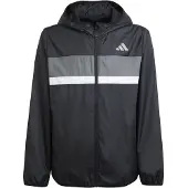Adidas Sportjacka 'Tiberio' mörkgrå / svart / vit