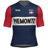 Santini La Vuelta Grand Salida Piemonte Korta ärmar Cykeltröja