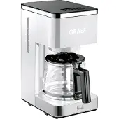 Graef FK 401 Kaffebryggare Vit Kapacitet Koppar=10 Glaskanna, Varmhållningsfunktion