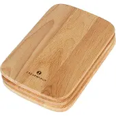 Zassenhaus Skärbräda 3-pack Ljust 22x15 Cm - Skärbrädor Gummi Trä