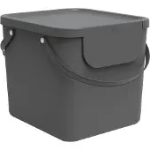 Rotho Albula, 40 l, Rektangulär, Plast, Antracit, Plast, 398 mm