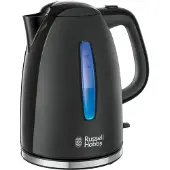 Russell Hobbs Textures Plus 22591-70 - Vattenkokare - 1.7 liter - 2.4 kW - högglansig/mattsvart