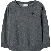 Name it Sweatshirt 'NKMVimo' mörkgrå / svart / vit