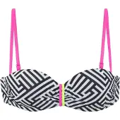 Buffalo Bikiniöverdel neongul / rosa / svart / vit