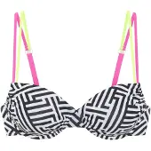Buffalo Bikiniöverdel citron / rosa / svart / vit
