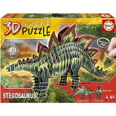 Educa 3D-Pussel - Stegosaurus - 89 Delar - - One Size - Pussel