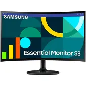 Samsung Ecran PC - SAMSUNG - S24D364GAU - 24'' - 1920x1080 - Incurvé - 1800R - 4ms - 100Hz - 16:9 - 250 cd/m² - HDMI - Pied inclinable