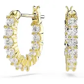 Swarovski Örhängen 'Matrix' guld / transparent